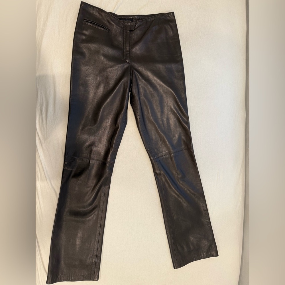 Dark Brown Leather Pants
